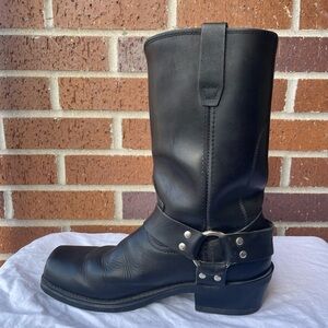 Durango Black Leather Men's Riding Boots